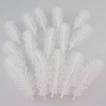 Set of artificial Christmas tree branches White 15pcs