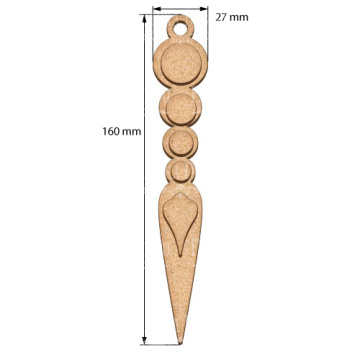 Blank for decoration New year tree toy 52, #485 - 2