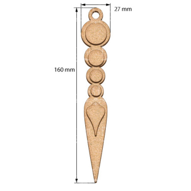 Blank for decoration New year tree toy 52, #485 - 2