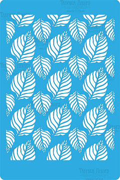 Stencil for crafts 15x20cm "Leaf background" #226