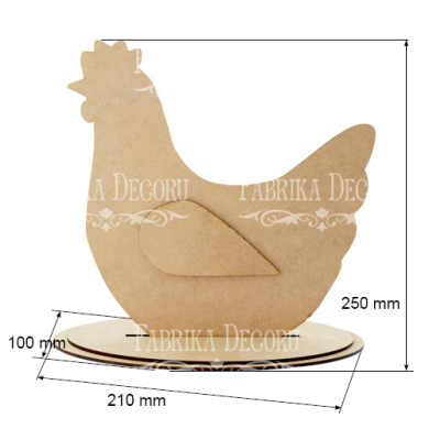 заготовка для декорирования "курочка" #242  - 2