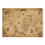 Zestaw jednostronnego kraftowego papieru do scrapbookingu Maps of the seas and continents 42x29,7 cm, 10 arkuszy 