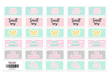 Journaling stickers set #4-001