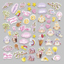 Set of die cuts  Cutie sparrow girl, 56 pcs - 1