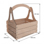 Top Handle Fruit Basket Gift Box, 330 х 345 х 250 mm, DIY kit #289 - 2