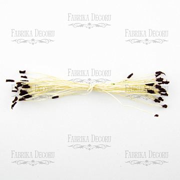 Velvet stamens double-sided Brown 20pcs