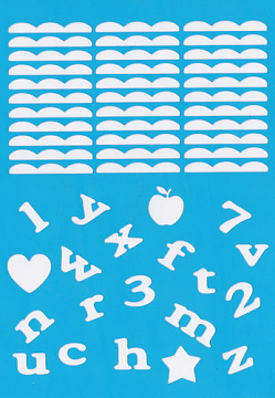 Stencil for crafts 15x20cm "School" #011