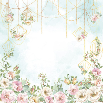 Double-sided scrapbooking paper set Walking on clouds 8"x8", 10 sheets - 2 Double-sided scrapbooking paper set Walking on clouds 8"x8", 10 sheets - 2