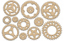 set of mdf ornaments for decoration #204