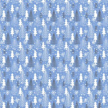 Sheet of double-sided paper for scrapbooking Huge Winter #19-03 12"x12" - 2