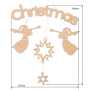Blank for decoration "Merry Christmas" #179 - 0