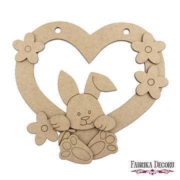 Blank for decoration "Bunny in the heart" #131