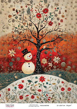 Decoupage card «Christmas Tale» #000746, 21cm x 29,7cm