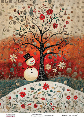 декупажная карта «рождественская сказка» #000746, 21см x 29,7см фабрика декору