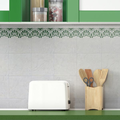 трафарет многоразовый xl (30х12см), бордюр #122 фабрика декору - 2