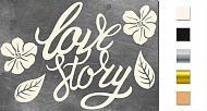 Chipboards set "Love story" #197