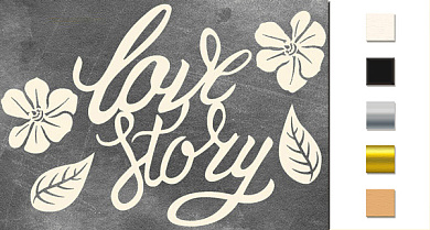  Набор чипбордов "Love story" color_Milk