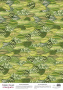 Деко веллум (лист кальки с рисунком) Тропические листья, А3 (29,7см х 42см)