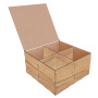 Подарочная Коробка на 4 секции с откидной крышкой, Набор DIY #286