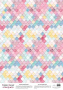Deco vellum colored sheet Colorful tiles, A3 (11,7" х 16,5")