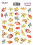 Set of stickers 35 pcs Colors of Autumn #132