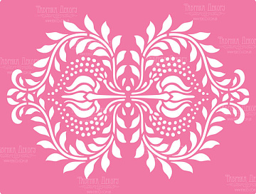 Stencil for decoration XL size (30*21cm), Ornament #075
