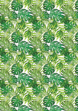 Overlay "Green wild tropics" 21х29,7 сm