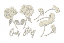 Набор чипбордов "Night garden" color_Milk Набор чипбордов "Night garden" color_Milk