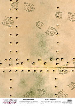 Deco Pergament farbiges Blatt Grunge Bootprints, A3 (11,7" х 16,5")