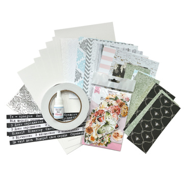 diy kit for making 6 greeting cards "where beauty lives", 12 cm x 15 cm - 2
