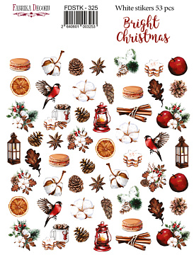 Set of stickers 53pcs Bright Christmas #325