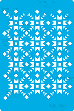 Stencil for crafts 15x20cm "Hutsul ornament" #217