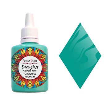 Деко Гласс Opak Farbe, Türkis, 30ml