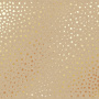 Arkusz papieru jednostronnego wytłaczanego złotą folią, wzór  Golden Maxi Drops, Kraft #1, 30,5x30,5cm 