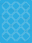 Stencil for crafts 15x20cm "Grid 3D" #147