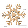  Art board Snowflake 30х27 cm - 0