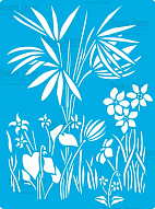 Stencil for crafts 15x20cm Savannah herbs #393