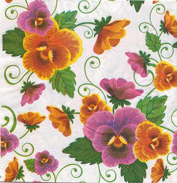 Decoupage napkin "Viola"