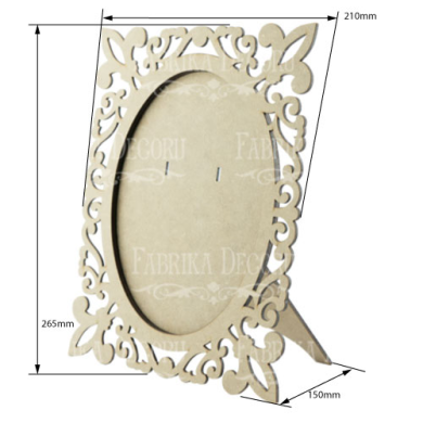 заготовка для декорирования "фоторамка-6" #163 фабрика декору - 2