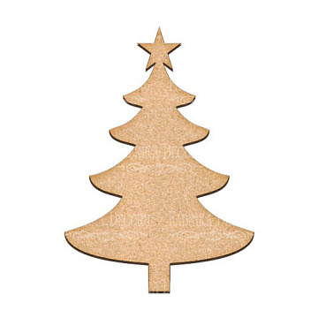  Art board New year tree 18х25 cm