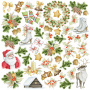 лист с картинками для вырезания awaiting christmas 30,5х30,5 см