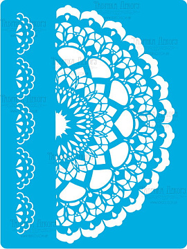 Bastelschablone 15x20cm "Zarte Spitze 3" #186