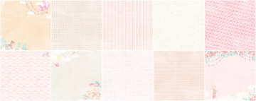 коллекция бумаги для скрапбукинга dreamy baby girl, 30,5 x 30,5 см, 10 листов - 2