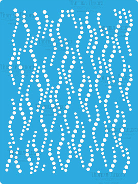 Stencil for crafts 15x20cm "Bubbles" #148