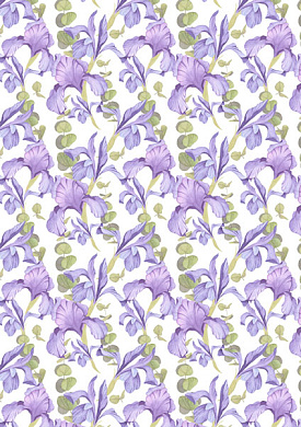 overlay "irises" 21х29,7 сm