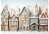 Decoupage Card Snow-covered houses-2, #0936, 29.7x42cm Decoupage Card Snow-covered houses-2, #0936, 29.7x42cm