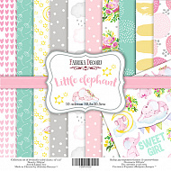набор скрапбумаги little elephant 30,5x30,5 см, 10 листов