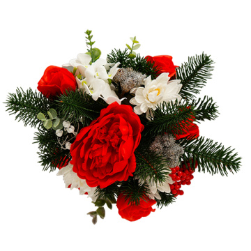 “christmas flowers” floral arrangement, 250 x 250 x 260 mm - 2