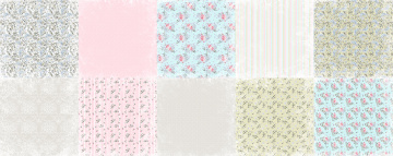 Double-sided scrapbooking paper set Shabby garden 12"x12" 10 sheets - 2 Double-sided scrapbooking paper set Shabby garden 12"x12" 10 sheets - 2