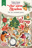 Set of die cuts  Our warm Christmas 53 pcs
